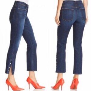 FRAME Le High Straight Meribel Jeans 27 Cropped High Rise Designer Denim